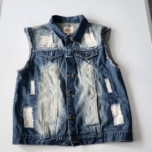 DSTAKT Men's 2 Piece Denim Set Size Lg